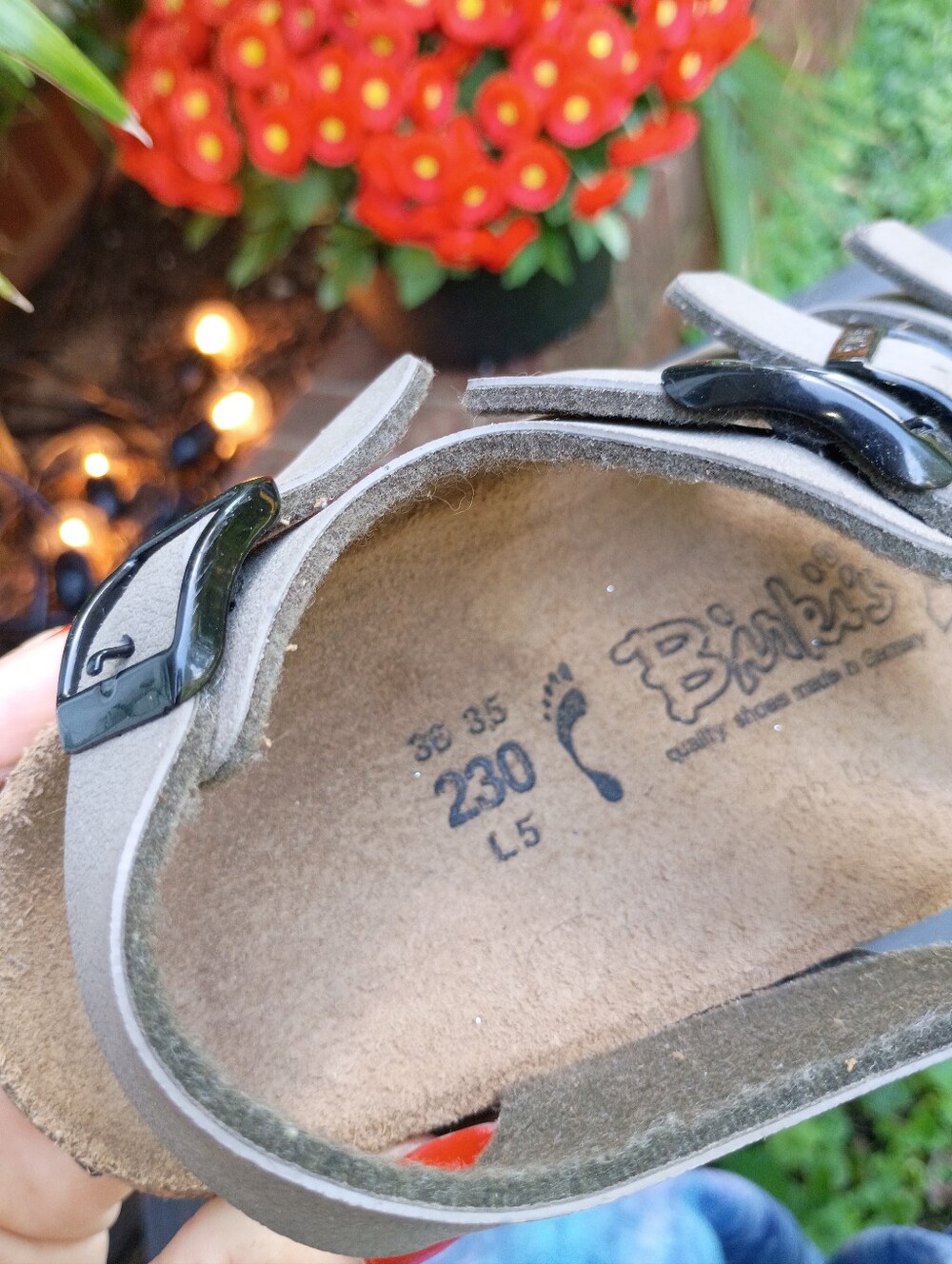BIRKENSTOCK BIRKIS SZ 5 FLORIDA ARIZONA ELLICE 3 STRAP NUBUCK SANDALS LN - Picture 14 of 15